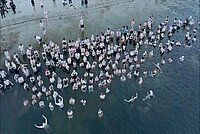 Neujahrsbaden am Blackfoot Beach